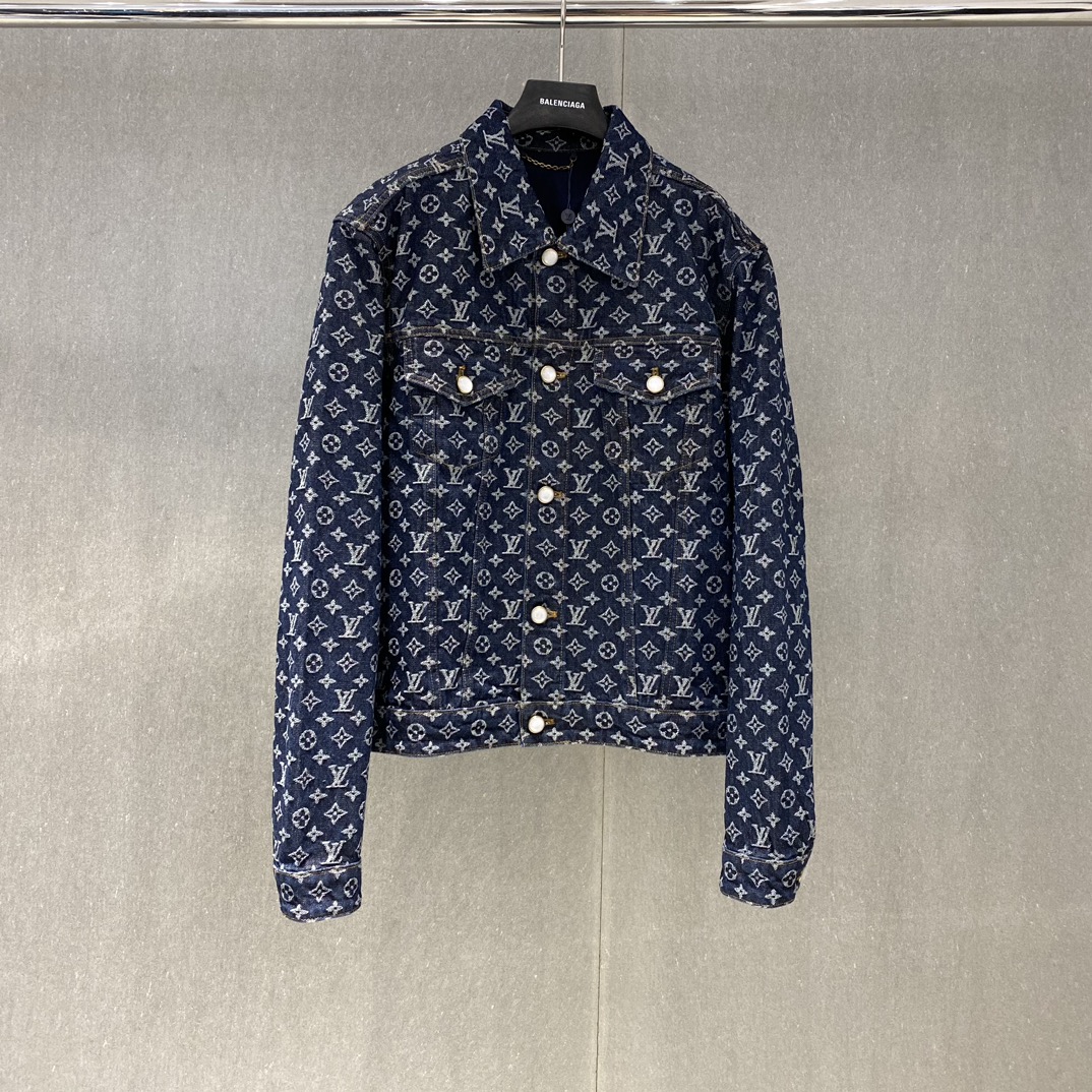 LV Monogram Jacquard Denim Jacket 1AFWWV